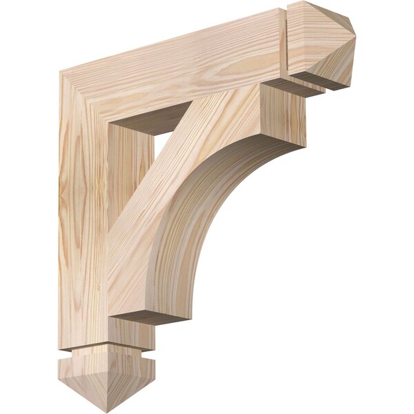 Ekena Millwork Westlake Arts & Crafts Smooth Bracket, Douglas Fir, 3 1/2"W x 18"D x 18"H BKT04X18X18WTL03SDF - main